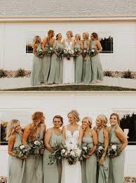 Sabrina Cedars Wedding Chelsi Brennan Meg Amorette Photography Sage Bridesmaid Dresses Wedding Bridesmaid Dresses Sage Green Bridesmaid Dress