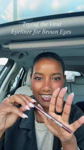 Got a changw to try the viral NYX Burnt Sienna eyeliner! Honestly would  look so cute for the fall! #viral @NYX Professional Makeup