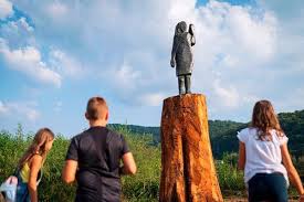 The slovenians being a part of the slavic peoples are very outgoing and friendly. Melania Trump Statue Returns In Slovenia This One Is Harder To Burn The New York Times