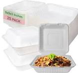 Amazon.com: 150 Count - Biodegradable 9x9 Take Out Food ...