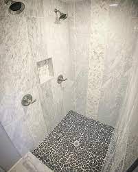 1 Likes 1 Comments Tilebuys Com Tilebuys On Instagram Italian Carrara Marble Shower Black Mar Pebble Shower Floor Shower Floor Tile Stone Shower Floor