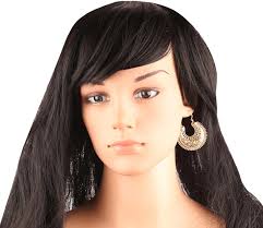 Amazon.com: Touchstone Pendientes de araña de Bollywood con bonitos flecos  y diseño floral étnico del sur de la India Chandbali Luna nupcial de  diseñador de joyería para mujer en tono dorado o