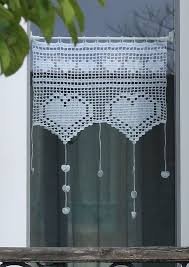Hearts Curtains Pattern By Laurence Deuxl Curtain Patterns Crochet Curtains Pattern