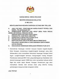 Langkah konsolidasi ini akan mengurangkan hutang kerajaan persekutuan dan menyediakan ruang fiskal untuk melindungi ekonomi negara terhadap kesan kejutan di samping itu,sebagai rakyat malaysia kita juga harus bertanggungjawab untuk mengurangkan hutang kerajaan persekutuan. Siaran Media Kementerian Kewangan Malaysia Facebook