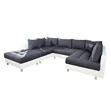 Invicta Interior Modernes Xxl Ecksofa Kent 305 Cm Weiss Anthrazit Federkern Inkl Hocker Und Kissen Couch Sofa W Sofa Wohnlandschaft Wohnen Schlafsofa