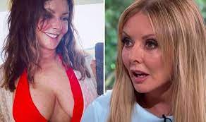 Carol vorderman, 57, cuts a casual figure in a fitted grey dress. 0ffbcgbn4dvs0m