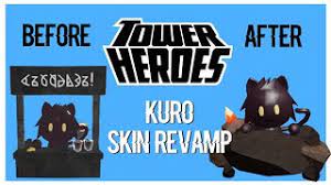 Happy2021 free snowflake skin (new): Tower Heroes Lemonade Cat Kuro Evil Cat Skin Revamp Showcase Youtube