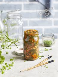 Lecker Scharf Mangold Kimchi Sabrinasue In Love With Food Rezept Kimchi Rezept Kimchi Fermentierte Lebensmittel