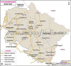 Uttarakhand is located in the northern part of india. Uttarakhand Road Map