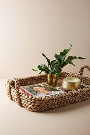The One Item You Can Use To Organize Any Space Tray Decor Wicker Tray Inexpensive Home Decor