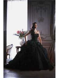 Wedding Dress Black Wedding Dresses Black Ball Gown Gothic Wedding Dress
