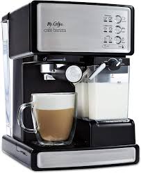 Mr Coffee Espresso And Cappuccino Maker Cafe Barista Silver Price 179 99 Coffee Cafe Cafe Barista Best Espresso Machine