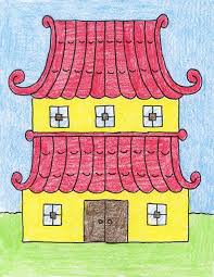 Draw A Pagoda Art Projects For Kids Art For Kids Asian Art Projects Kids Art Projects