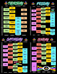 This year's event marks the 20th year of the manchester, tenn. Schedule In Picture Format With Some Fun Edits Happy Roo Bonnaroo