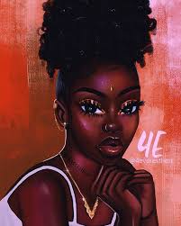 Your Favourite Youtuber Illustration Youtuber Blackyoutubers Melanin Art Drawing Digitalart Digit Black Art Painting Black Love Art Black Girl Art