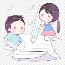 Rekomendasi gambar mewarnai kartun terbaik. Kartun Anak Sekolah Menulis Ilustrasi Pekerjaan Rumah Yang Lucu Png Grafik Gambar Unduh Gratis Lovepik