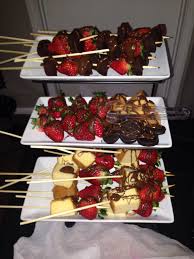 Surprise Birthday Party Ideas For Mother Dessert Sampler I Made For My Mom S 65th Birthday Party Strawberry Brownie Kabobs Strawbe Birthday Desserts 65th Birthday Party Ideas 75th Birthday Parties