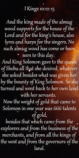 I Kings 10 12 15 And The King Made Of The Almug Wood Supports For The House Of The Lord And For The King S House Bible Study Methods Encamp Three S Company