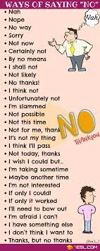 No Synonym 55 Alternative Ways To Say No To People Navchannya Osvita Dumki