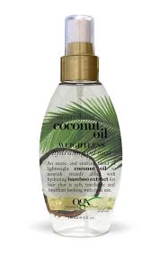 It's best to section your hair off and apply the coconut oil in manageable sections to be sure that every hair is coated. Ogx Nourishing Coconut Oil Weightless Hydrating Oil Hair Mist Lightweight Leave In Hair Treatment With Coconut Oil Bamboo Extract Paraben Sulfate Surfactant Free 4 Fl Oz Buy Online In Angola At