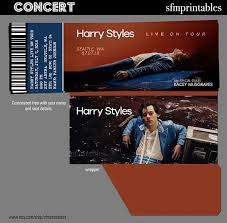 Harry Styles Live On Tour Gift Custom Concert Tickets Event Concert Music Performance Stadium Tou Harry Styles Live Harry Styles Concert Music Performance