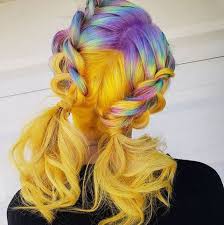 By now you already know that, whatever you are looking for, you're sure to find it on. Hair Braids Rainbow Hair And Yellow Hair Image 7707160 On Favim Com