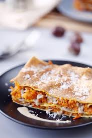 Lasagne De Carottes Et Patates Douces A La Bechamel De Chataigne Chefnini Lasagnes Recettes De Cuisine Recette