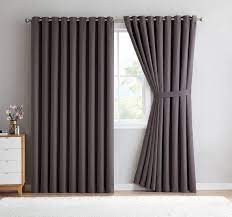 Warm Home Designs Extra Wide Blackout 102 Charcoal Patio Door Curtains Patio Door Curtains Patio Doors Door Curtains