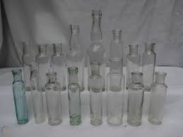 16x Thin Tall Chemist Medicine Apothecary Vintage Antique Old Glass Bottles 1778797353