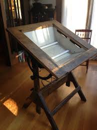 Lighted Drafting Table Oregonuforeview Com Wood Drafting Table Artist Desk Drawing Desk