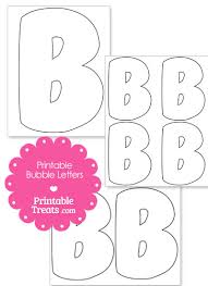 These bubble letter templates are made available as free printables. Printable Bubble Letter B Template Printable Treats Com