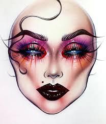 pin by victoria shelton on face it makeup face charts