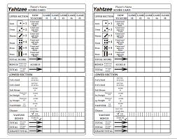 The objective of the game is to get the highest score of all the players in order to win. Yahtzee Score Sheets Printable Yahtzee Score Sheets Yahtzee Score Card Yahtzee