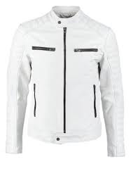 Decent White Color Leather Bikers Jacket Leather Jacket Men White Leather Jacket Mens White Leather Jacket