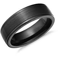 Blue Nile Satin Finish Wedding Ring Black Wedding Rings Mens Wedding Rings Wedding Rings Unique