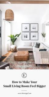6 Ways To Make Your Small Living Room Feel Bigger The Everygirl Small Living Room Decor Small Living Rooms Living Room Decor Neutral