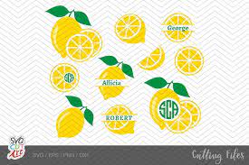 Download Lemon Svg Lemon Monogram Lemonade Fruit Summer 258749 Svgs Design Bundles