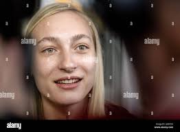 Participant looking at camera hi-res stock photography and images