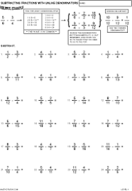 worksheets by math crush fractions