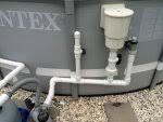 You will need to slip the skimmer disk into the skimmer on top of the suction port to start the vacuum. Add A Vacuum Port To Intex Pool Trouble Free Pool