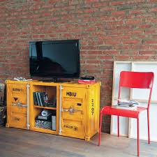 Meuble Tv Container En Carlingue Design De Interiores Casa Ideias Para Mobilia Moveis Industriais