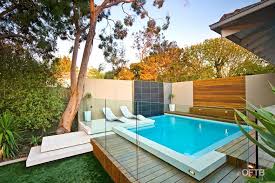 Want These Lounges Small Backyard Pools Small Pool Design Modern Pools