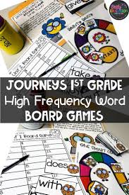 Board Game Bundle Journeys 1st Grade High Frequency Words