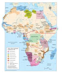Historical (european) map of the african continent in the year 1885. Africa After The Berlin Conference 1885 The Map Archive