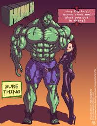 Hulk vs Black Widow (avengers) porn comic by [mnogobatko]. Muscle porn  comics.