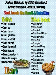 Ini adalah senarai buah yang boleh dimakan semasa dalam pantang: Jadual Makanan Yg Boleh Dimakan Tak Boleh Dimakan Semasa Pantang Blog Santai Santai Jerr