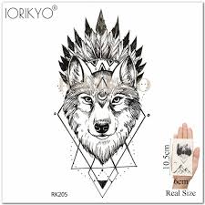 Galeri tatto kumpulan gambar tatto naga. Iorikyo Geometry Punk Wolf Temporary Tattoo Men Arm Stickers Black Small Fake Personality Tatoo Women Body Art Waterproof Tattoo Temporary Tattoos Aliexpress