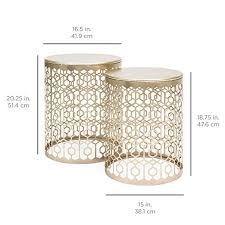 Amazon Com Best Choice Products Set Of 2 Multi Size Bedroom Nightstands Living Room D Silver Home Accessories Diy Interior Decor Rustic Living Room Furniture