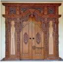 Jual Pintu gebyok klasik ukir kayu jati asli jepara ukuran 250 cm ...