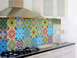 Tile Decals Set Of 15 Tile Stickers For Kitchen Backsplash Tiles Colorful Moroccan Tiles Vintage Style Vi Tile Decals Vinyl Backsplash Kitchen Tiles Backsplash